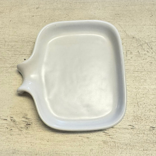 Drip Ceramic Soap Dish White