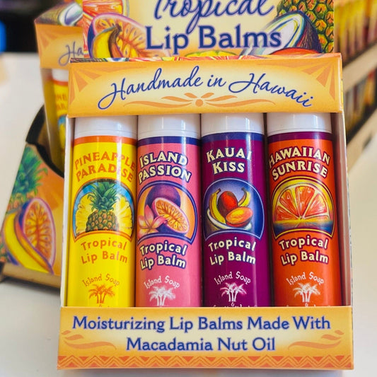 4-pack tropical lip balm