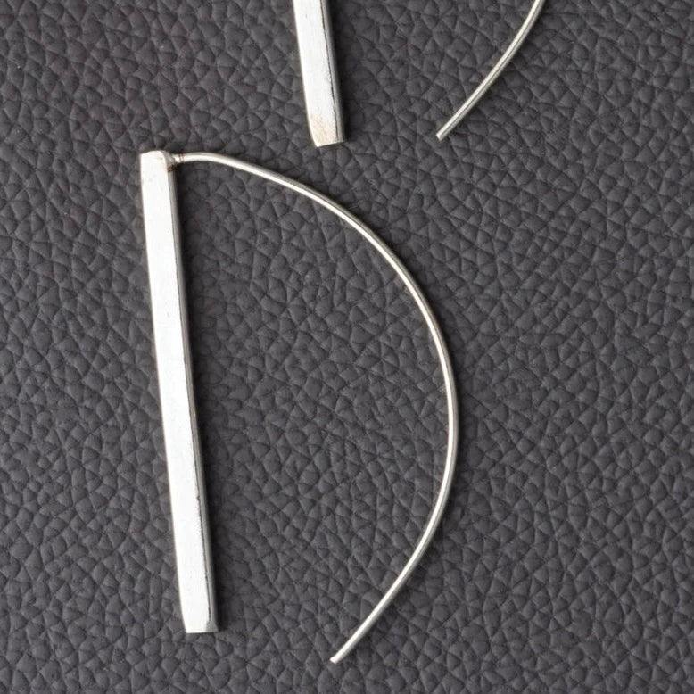 silver threader earrings