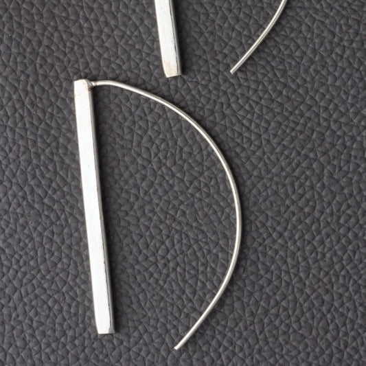 silver threader earrings