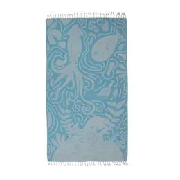 Clean Ocean Cotton Throw