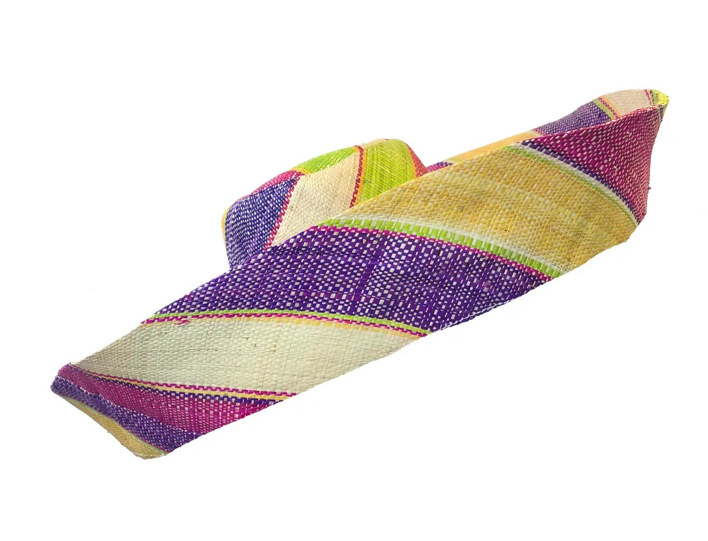 purple striped hat