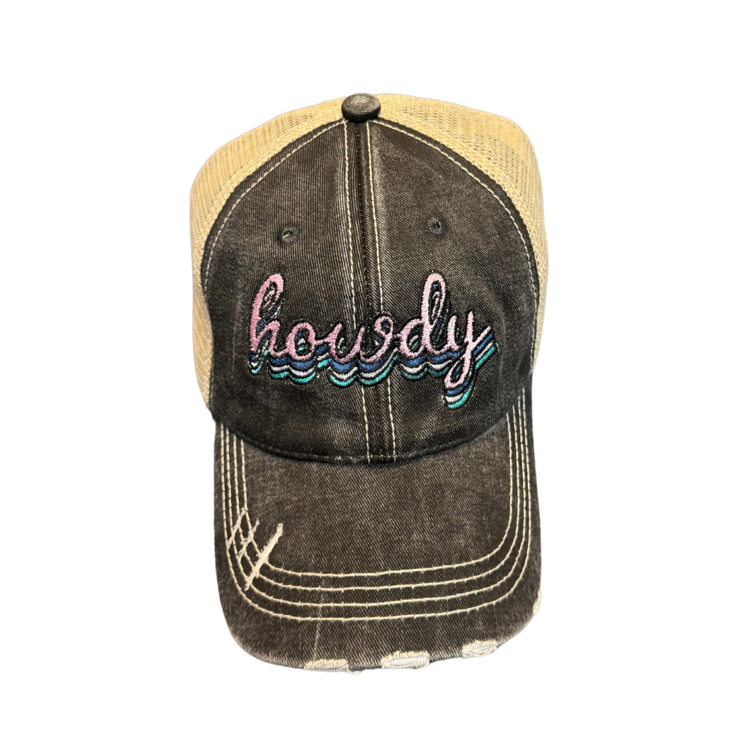 Howdy Distressed Hat