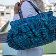 Bella Turquoise Crochet Bag