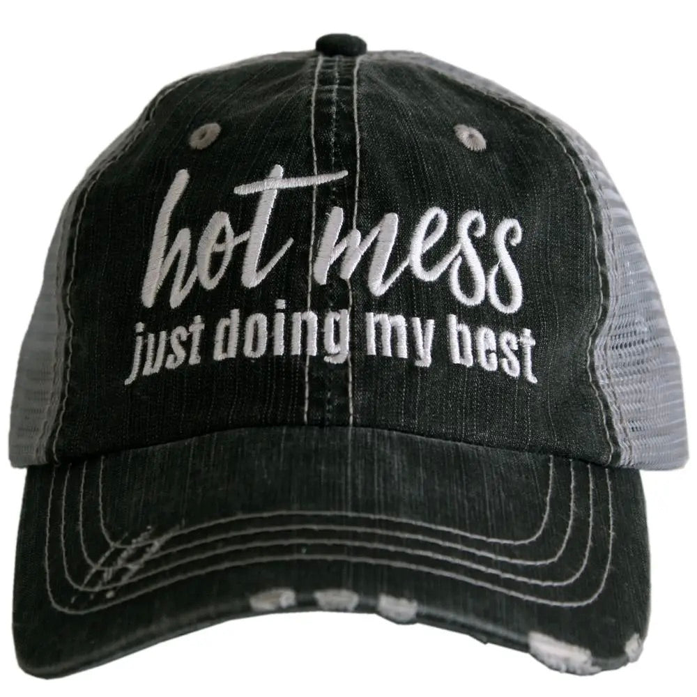 Hot Mess Distressed Hat