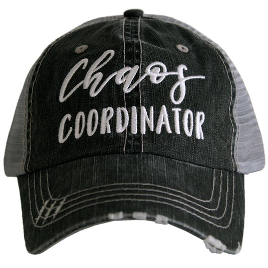 Chaos Coordinator Distressed Trucker Hat